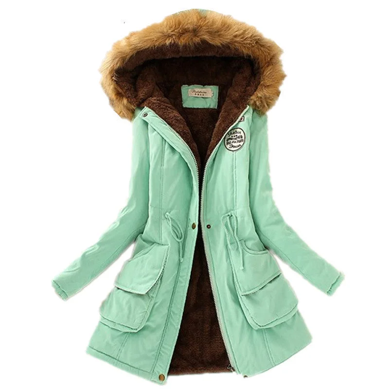 Thickening Warm Fur Collar Winter Coat Women Clothes Lamb Wool Jacket Hooded Parka Army Green Overcoat S-XXXL Satin Jacket Silk Jacket Chiffon Jacket Thickening Warm Fur Collar Winter Coat Women Clothes Lamb Wool Jacket Hooded Parka Army Green Overcoat S-XXXL Satin Jacket Silk Jacket Chiffon Jacket