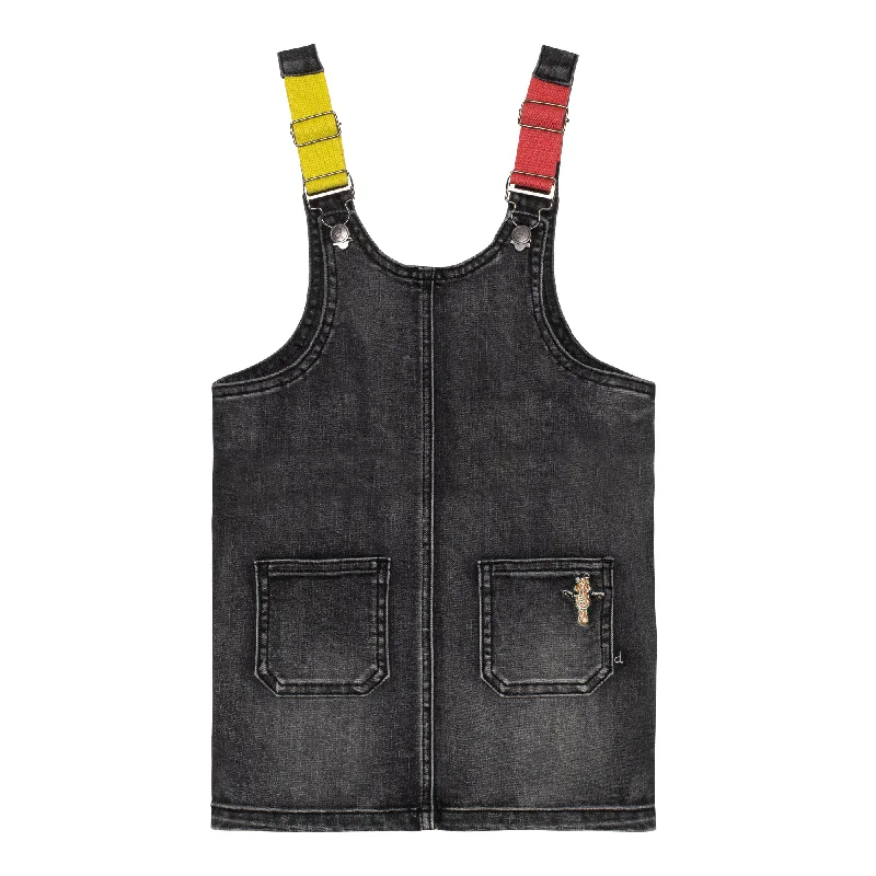 Black Denim Patch Jumper C30E44 Print Jacquard Patchwork