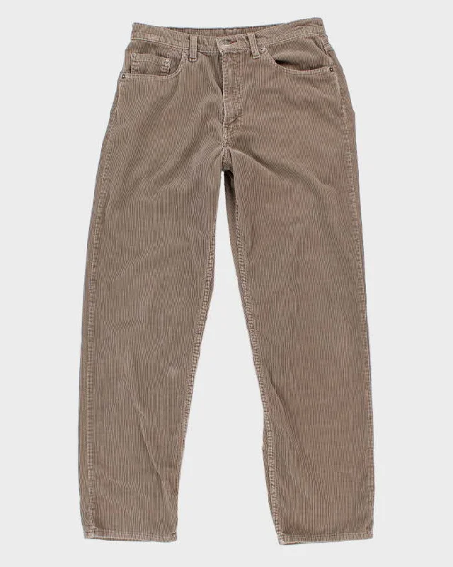 90s Vintage Women's Grey Levi's Corduroy Trousers - W32 L30 Trousers Denim Distressed 90s Vintage Women's Grey Levi's Corduroy Trousers - W32 L30 Trousers Denim Distressed