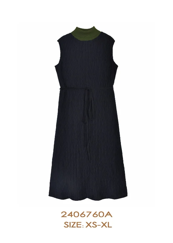 6760A-JUMPER-Black Striped Floral Plaid