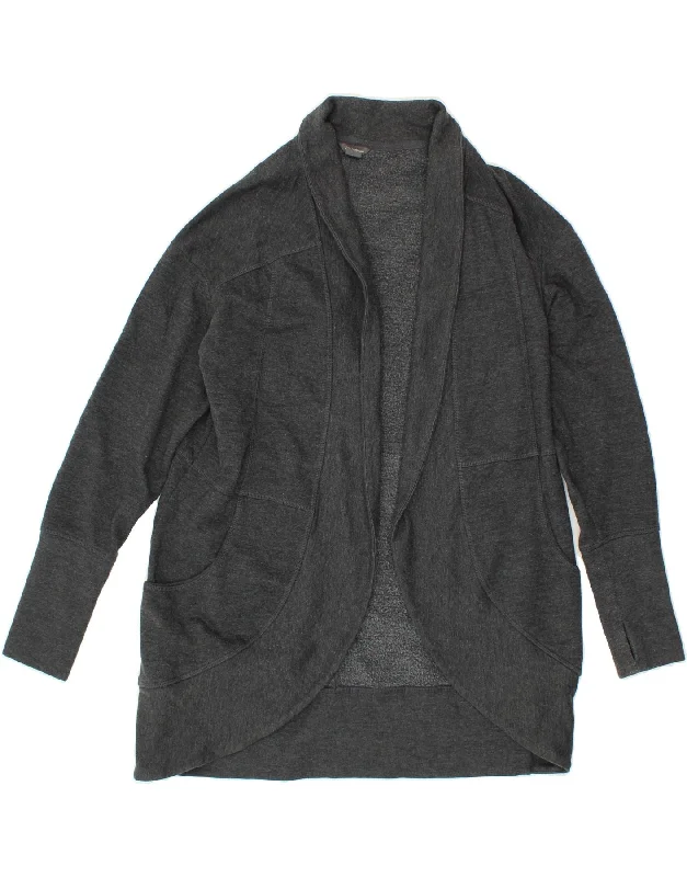 EDDIE BAUER Womens Oversized Longline Cardigan Sweater UK 10 Small Grey Front Pockets Side Pockets Patch Pockets EDDIE BAUER Womens Oversized Longline Cardigan Sweater UK 10 Small Grey Front Pockets Side Pockets Patch Pockets