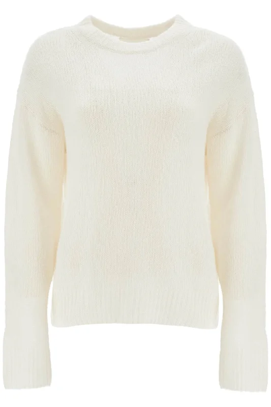 Cashmere And Silk Lova Pullover  - White Wrist Length Sleeve