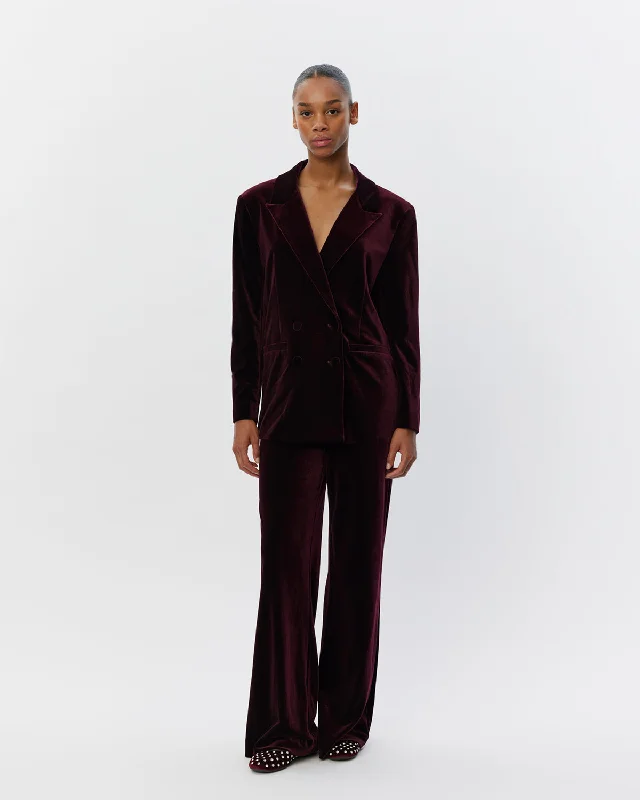 VALOSW TROUSERS - Burgundy Trousers Corduroy Warm
