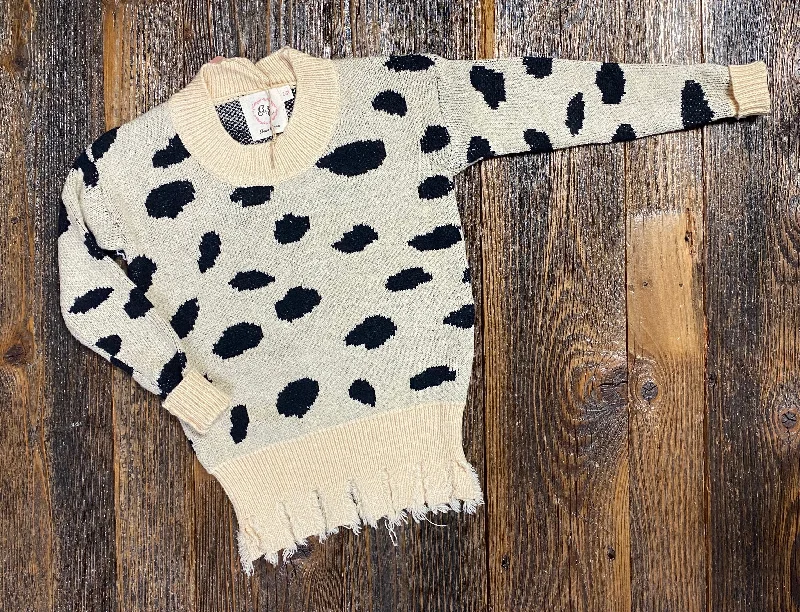SG Cookies & Cream Fringe Sweater Stretchy Elastic Breathable