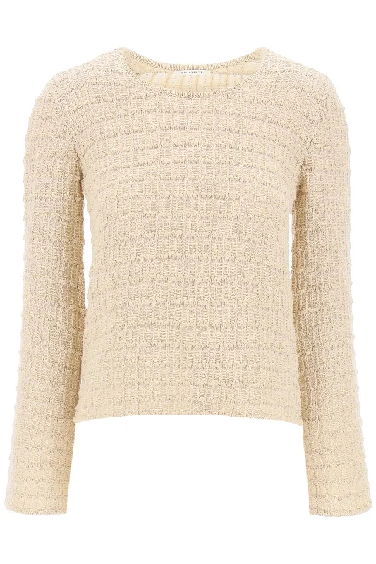 "charmina Cotton Knit Pullover  - Beige Oversized Cozy Pullover