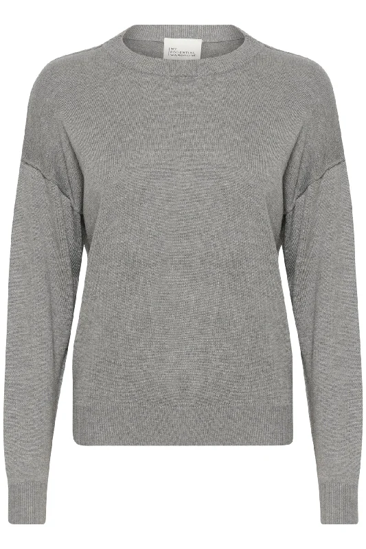 My Essential Wardrobe Emma - Strik pullover Button Front Sweater