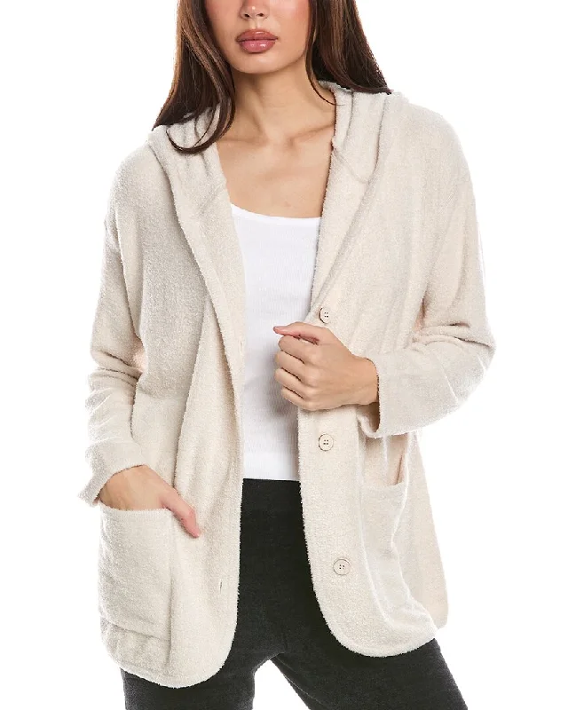 Barefoot Dreams Cozychic Lite Curved Hem Hooded Jacket Hoodie Zip-Up Jacket Button-Up Jacket Barefoot Dreams Cozychic Lite Curved Hem Hooded Jacket Hoodie Zip-Up Jacket Button-Up Jacket