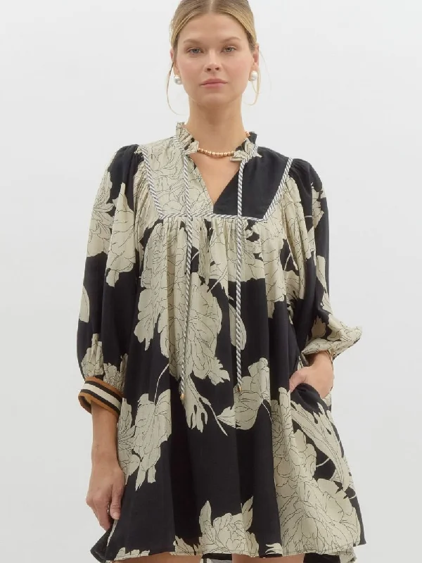 Magnolia Pullover Mini Dress Peter Pan Collar