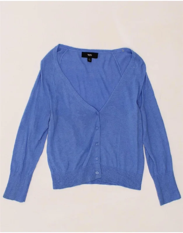 MOSSIMO Womens Crop Cardigan Sweater UK 8 Small Blue Cotton Fleece Fabric Down Fabric Feather Fabric MOSSIMO Womens Crop Cardigan Sweater UK 8 Small Blue Cotton Fleece Fabric Down Fabric Feather Fabric