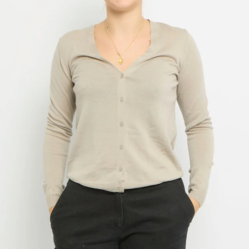 V-Neck Cardigan - UK 10 Hooded Cardigan Collared Cardigan Shawl Collar