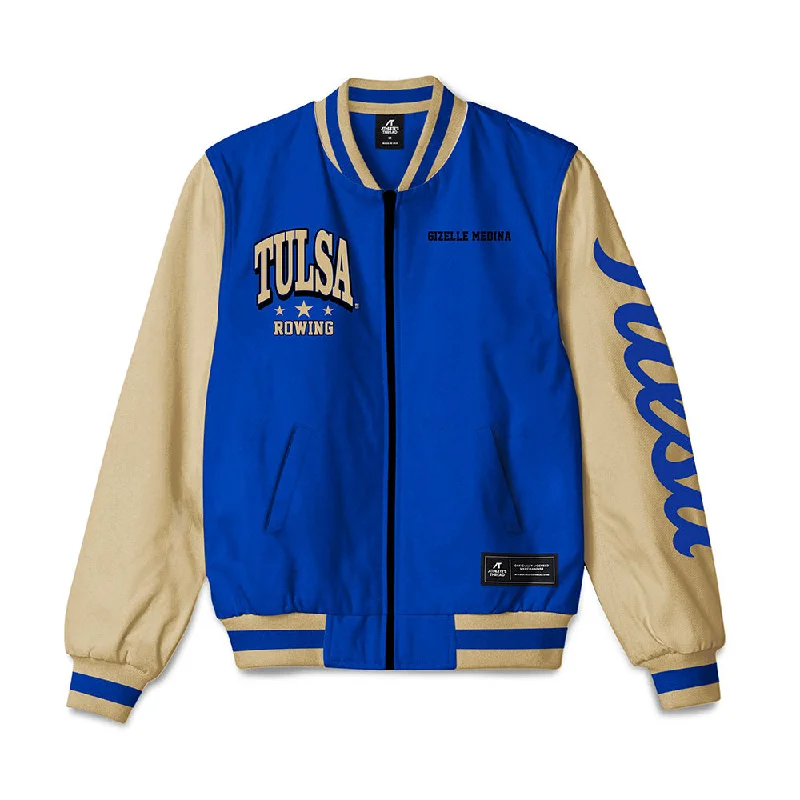 Tulsa - NCAA Women's Rowing : Gizelle Medina - Bomber Jacket Herringbone Jacket Houndstooth Jacket Plaid Jacket Tulsa - NCAA Women's Rowing : Gizelle Medina - Bomber Jacket Herringbone Jacket Houndstooth Jacket Plaid Jacket