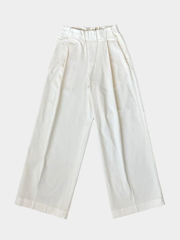 Embroidered Trousers Trousers Formal Black