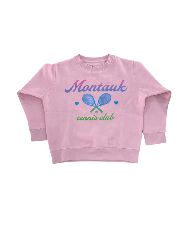 Montauk Tennis Club Crop Pullover Deep Neck Pullover