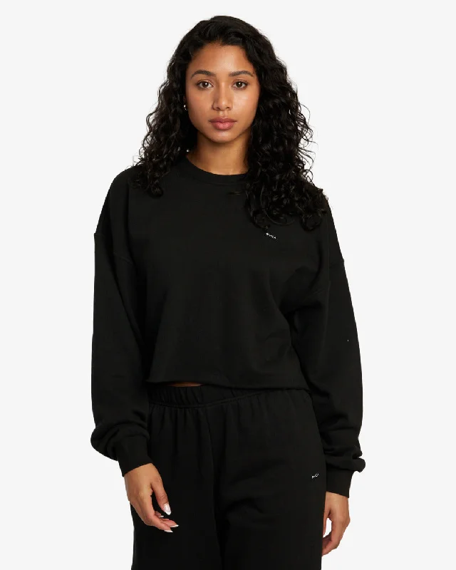 Sunday Pullover - RVCA Black Chunky Knit Pullover