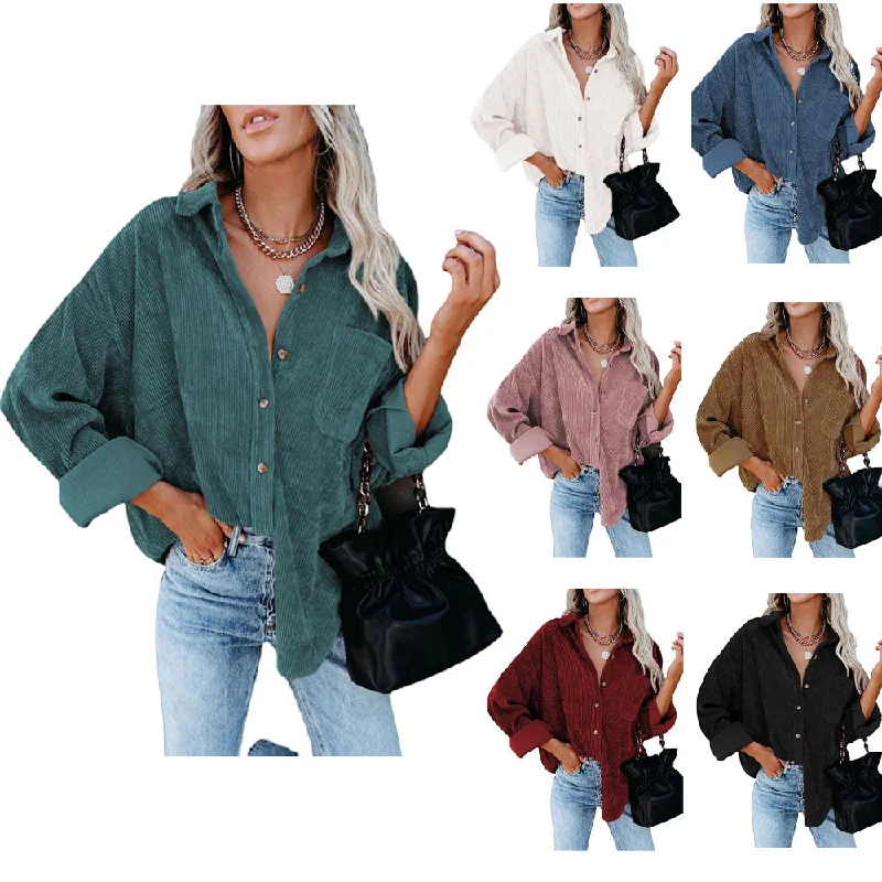 Haute Edition Women's Slouchy Oversized Corduroy Shirt Jacket Knit Jacket Woven Jacket Fleece Jacket Haute Edition Women's Slouchy Oversized Corduroy Shirt Jacket Knit Jacket Woven Jacket Fleece Jacket