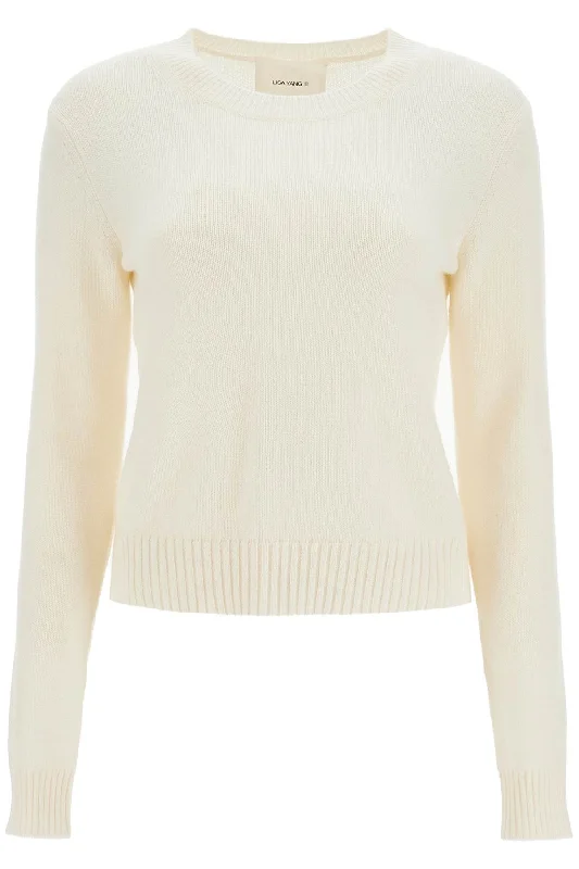 Cashmere Mable Pullover  - White Asymmetrical Hem Sweater