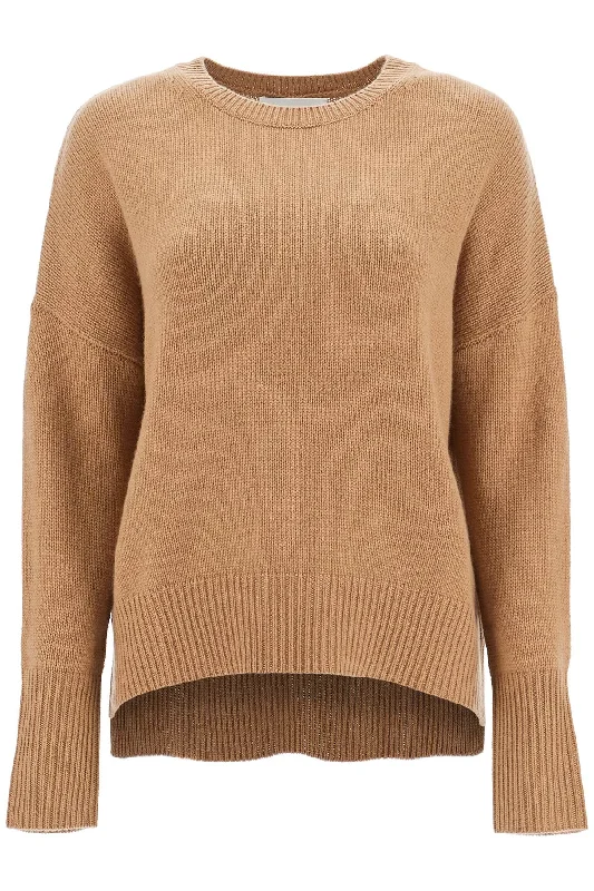 Cashmere Mila Pullover  - Brown Boat Neck Sweater