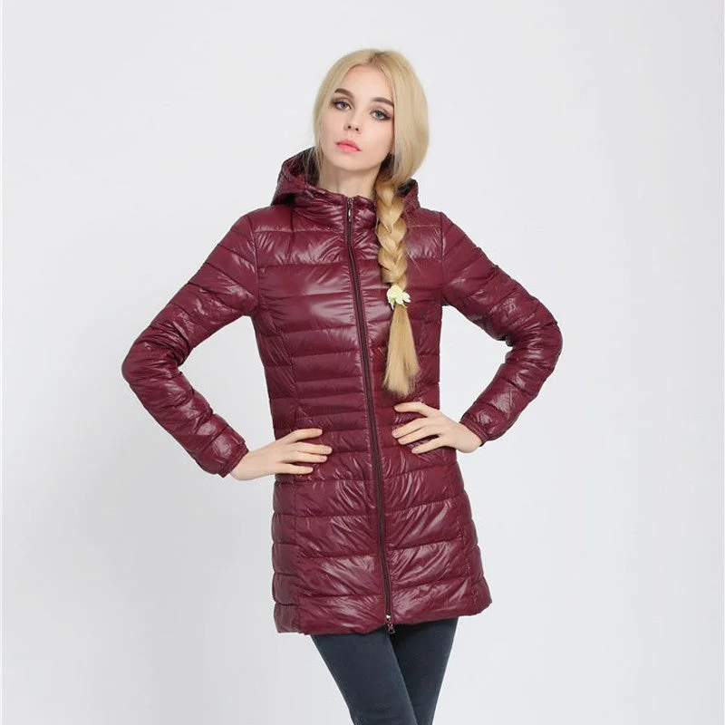 Snowka Female Warm Winter Jacket Women Coat Thin Brand 90% White Duck Down Parka Ultra-light Down Jacket Long Elegant Outwear Corduroy Jacket Velvet Jacket Brocade Jacket Snowka Female Warm Winter Jacket Women Coat Thin Brand 90% White Duck Down Parka Ultra-light Down Jacket Long Elegant Outwear Corduroy Jacket Velvet Jacket Brocade Jacket