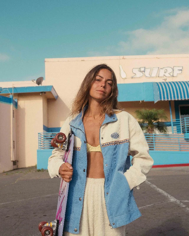 Set The Wave Corduroy Jacket - Multi Oversized Jacket Tailored Jacket Straight Jacket Set The Wave Corduroy Jacket - Multi Oversized Jacket Tailored Jacket Straight Jacket