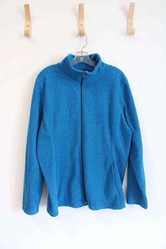 Old Navy Blue Zip-Up Jacket | XL Nylon Jacket Polyester Jacket Spandex Jacket
