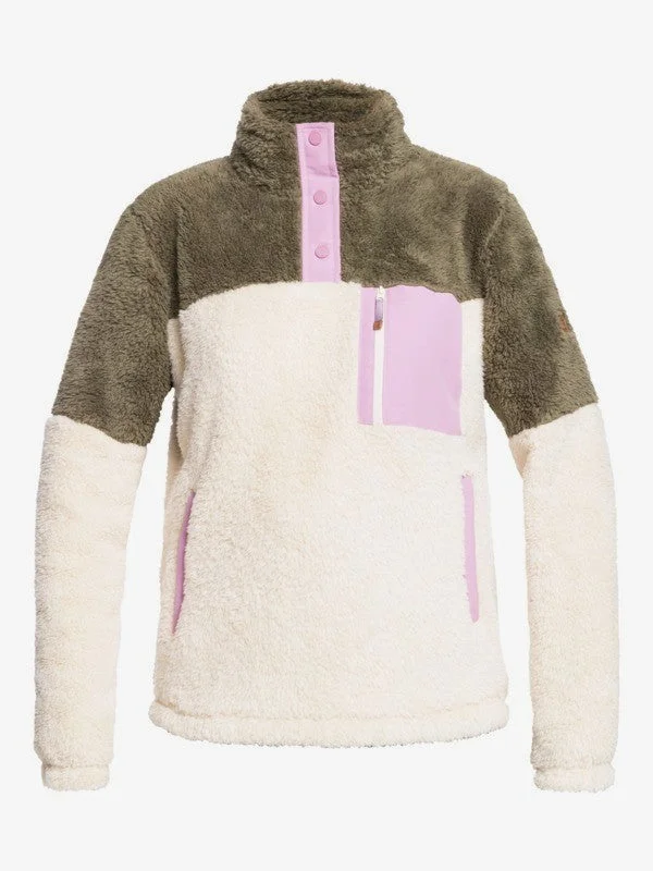 Roxy Alabama WarmFlight® Sherpa Pullover - Women's Turtleneck Warm Pullover