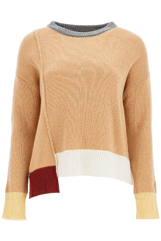 Cashmere Boxy Pullover  - Beige Bolero Style Sweater