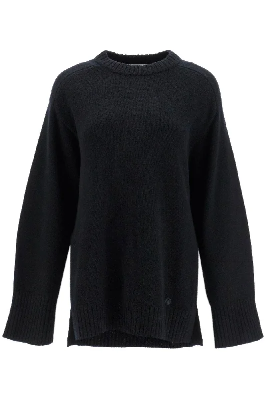 Safi Wool And Cashmere Pullover  - Black Fine Merino Wool