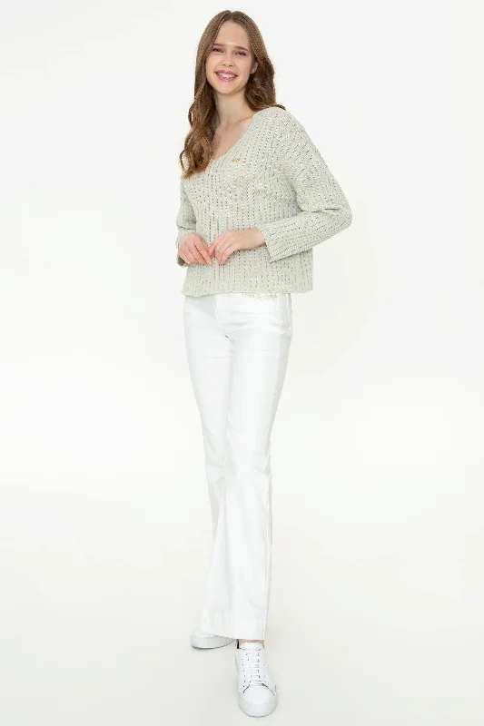 US Polo Assn. Comfort Pullover with USPA Metal Logo - Women Halter Neck Top