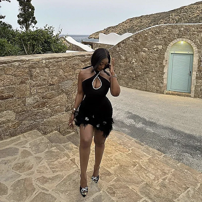 Women's Black Purple Spaghetti Strap Father Rhinestones Backless Sexy Celebrity Cocktail Party Bandage Dress Women's Black Purple Spaghetti Strap Father Rhinestones Backless Sexy Celebrity Cocktail Party Bandage Dress