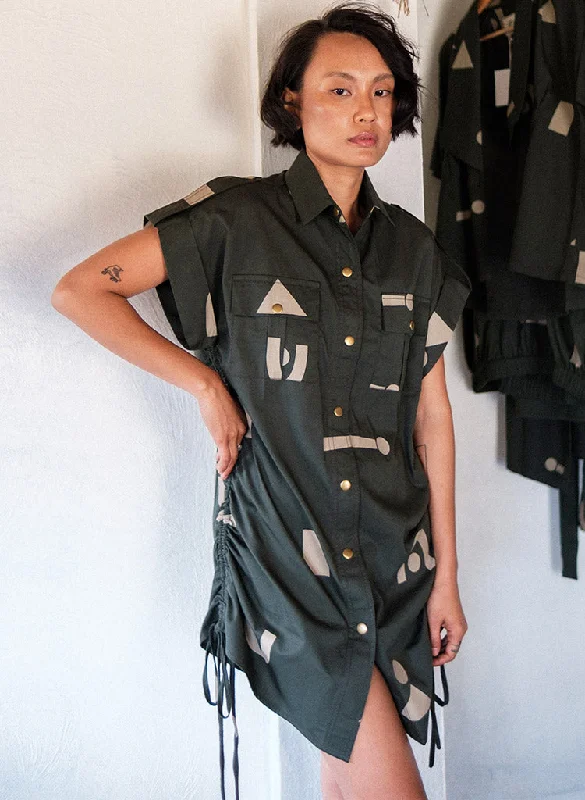 Sunrise Gather Triangle Dress