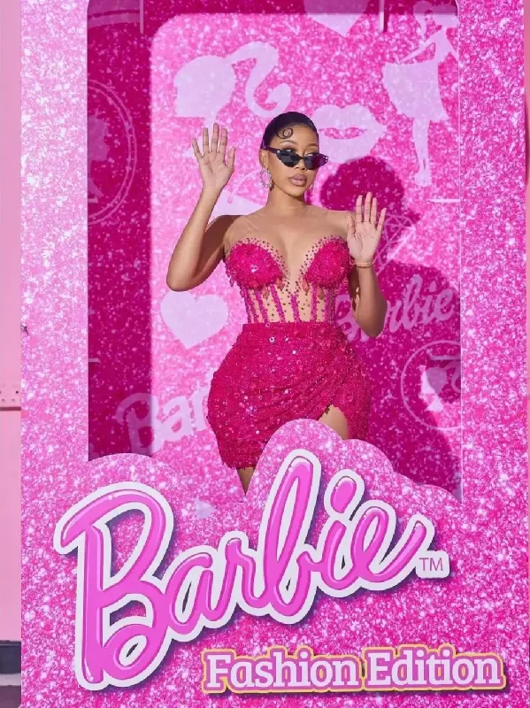 Eey Catching Saprkle Fuchsia Women Mini Dresses To Birthday Party With Corset Beaded Sequined Cocktail Dresses Eey Catching Saprkle Fuchsia Women Mini Dresses To Birthday Party With Corset Beaded Sequined Cocktail Dresses