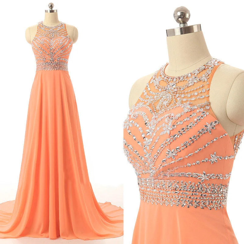 New Arrival Orange Prom Dresses Long Elegant Chiffon Party Evening Dress Robe De Soiree Formal Gowns cg16836 New Arrival Orange Prom Dresses Long Elegant Chiffon Party Evening Dress Robe De Soiree Formal Gowns cg16836