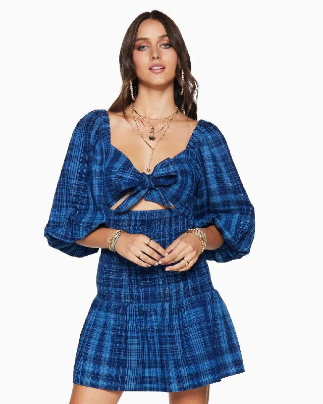 Ramy Brook CAROLINE TIE FRONT MINI DRESS