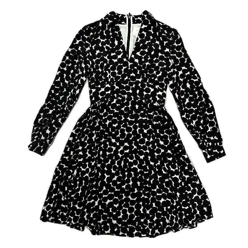 Dress Designer By Kate Spade In Black & White, Size: Xs