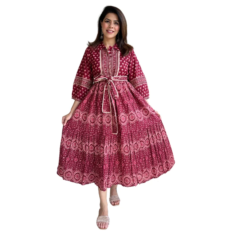 Kalyani Dress | Wine
