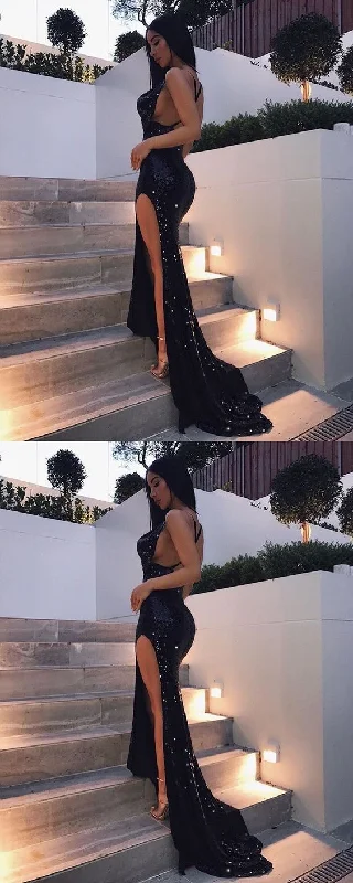 Long Prom Dresses Evening Dress with Side Slit   cg16528