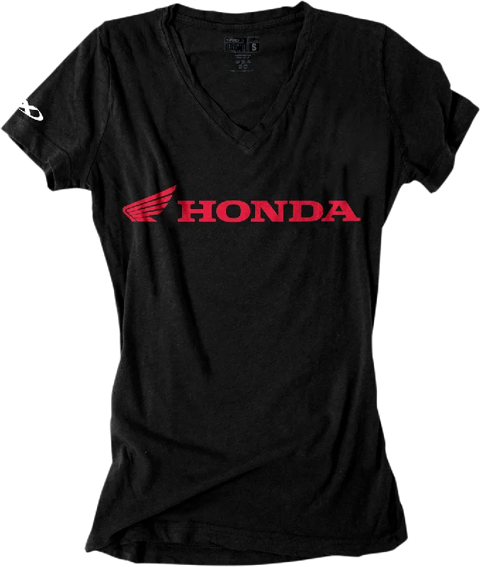 FACTORY EFFEX Women's Honda V-Neck T-Shirt - Black - Medium 16-88342 Jersey Fabric Tulle Fabric Batik Fabric FACTORY EFFEX Women's Honda V-Neck T-Shirt - Black - Medium 16-88342 Jersey Fabric Tulle Fabric Batik Fabric