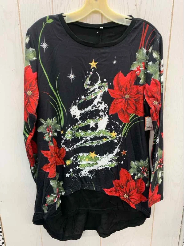 Black Womens Size M Shirt Nylon Fabric Polyester Fabric Spandex Fabric