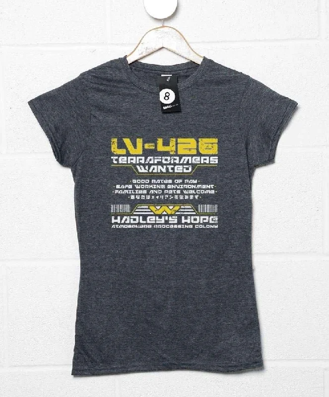 LV-426 Hadley's Hope Terraformers Womens Style T-Shirt Plaid T-Shirt Polka Dot Checkered LV-426 Hadley's Hope Terraformers Womens Style T-Shirt Plaid T-Shirt Polka Dot Checkered