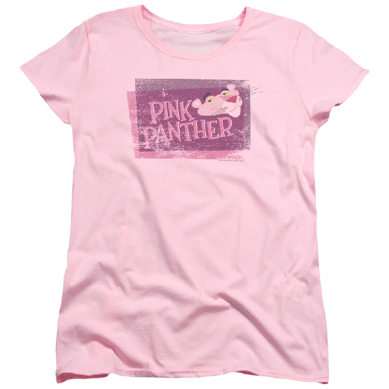 Pink Panther Pink Panther/Distressed - Women's T-Shirt Rayon Fabric Velvet Fabric Corduroy Fabric Pink Panther Pink Panther/Distressed - Women's T-Shirt Rayon Fabric Velvet Fabric Corduroy Fabric
